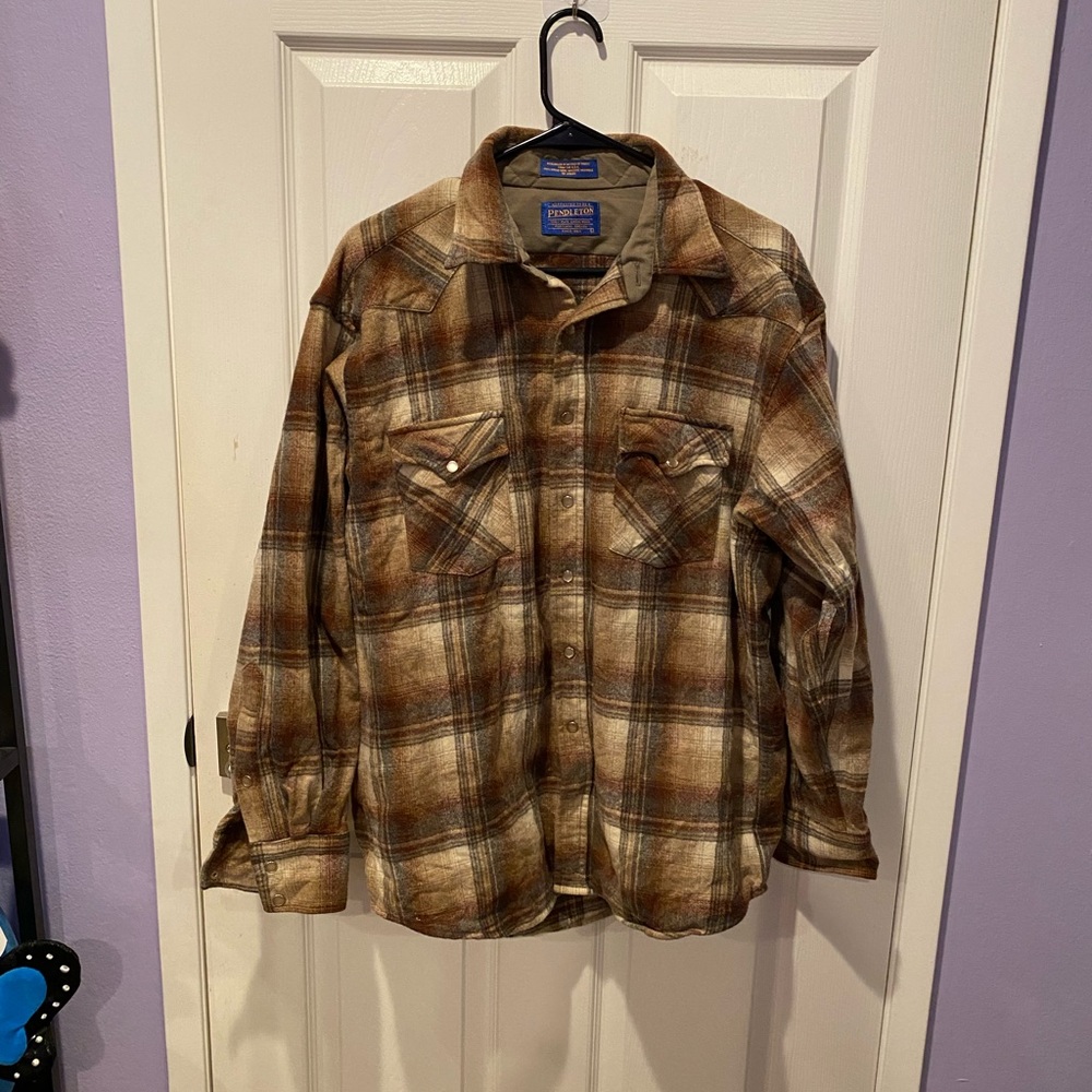 Pendleton Mens Wool Snap Flannel